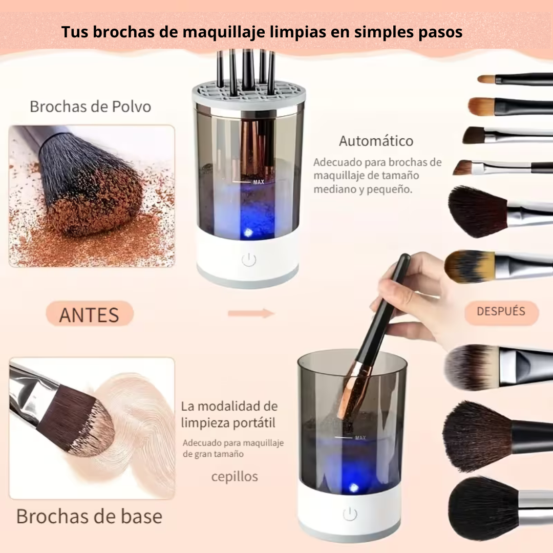 Limpiador Eléctrico de Brochas – Limpieza Rápida