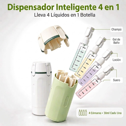 4 Compartimentos- Infinitas Combinaciones-Dispensador