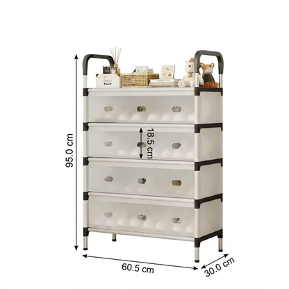 Zapatera organizadora  con tapa,   4 niveles