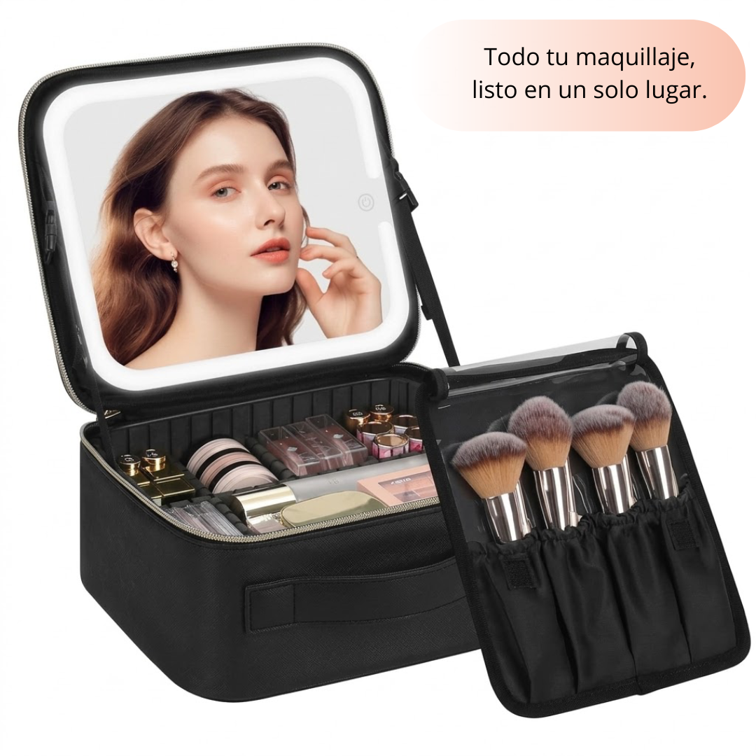 Cosmetiquera Premium - con Espejo LED Integrado