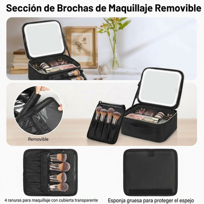 Cosmetiquera Premium - con Espejo LED Integrado